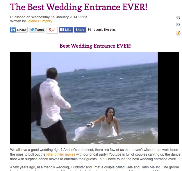 The Best Wedding Entrance EVER    Jolenes Mumbo Jumbo