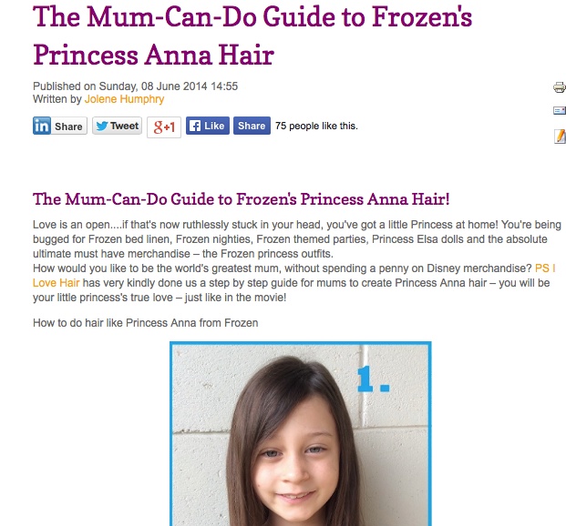 The Mum-Can-Do Guide to Frozen s Princess Anna Hair   Beauty