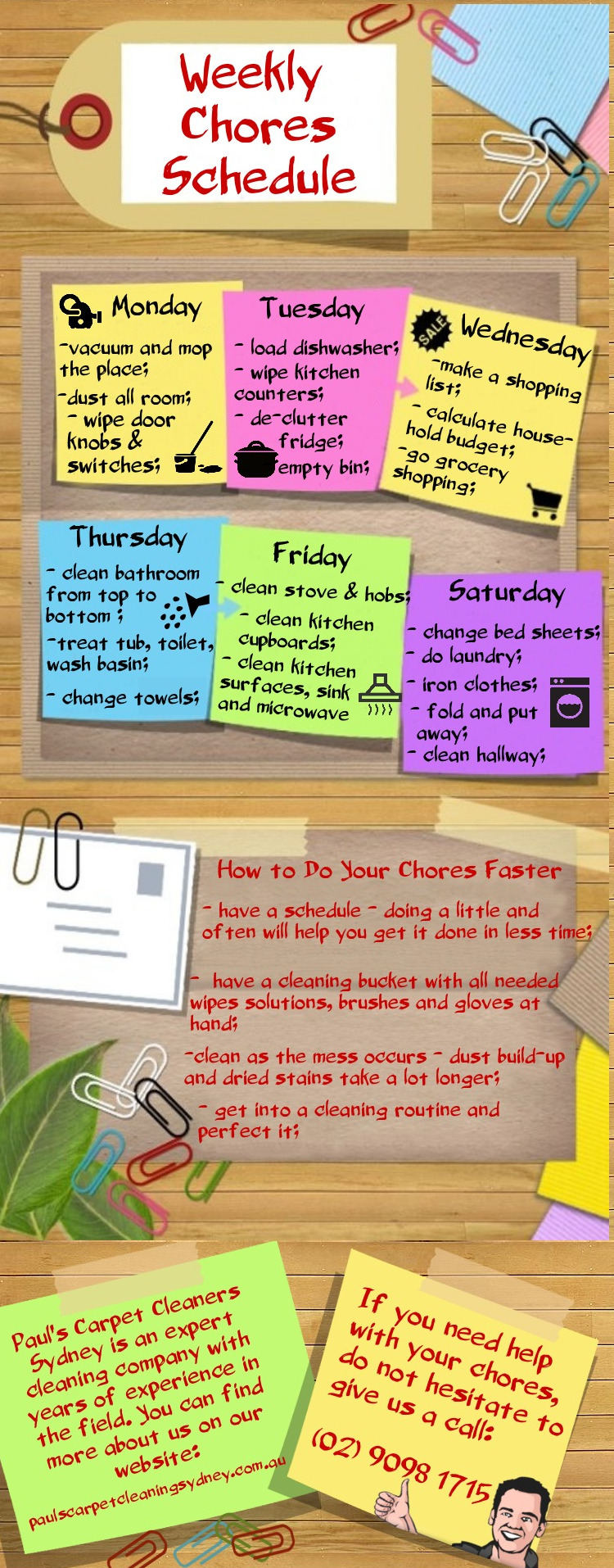 Weekly Chores Schedule