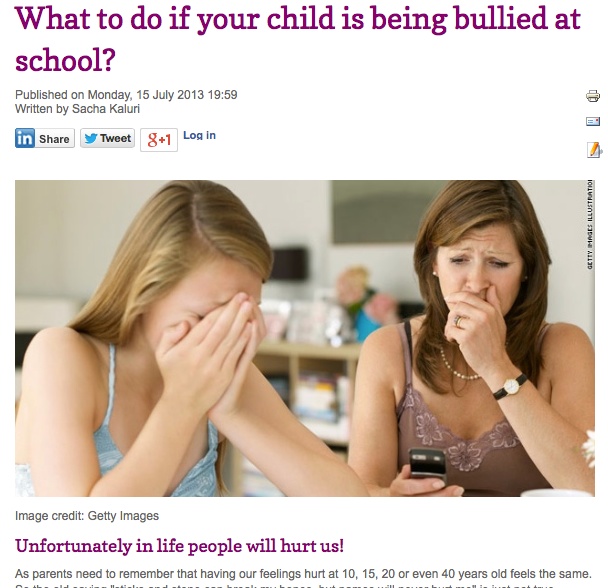 What to do if your child is being bullied at school    Parents With Teenagers