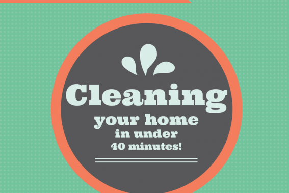 guide to cleaning your home in under 40 minutes