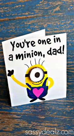 youre-one-in-a-minion-fathers-day-card png 260475 pixels
