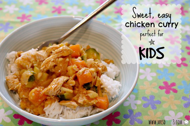 sweet easy chicken curry for kids
