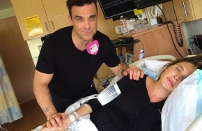Robbie and Wife in Labour Source Twitter jpg 650366 pixels