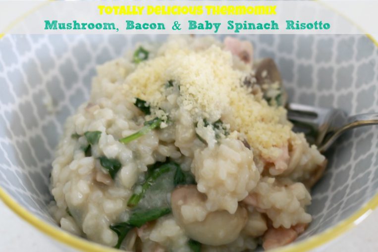 Thermomix Risotto Mushroom, Bacon & Baby Spinach Risotto Mumslounge