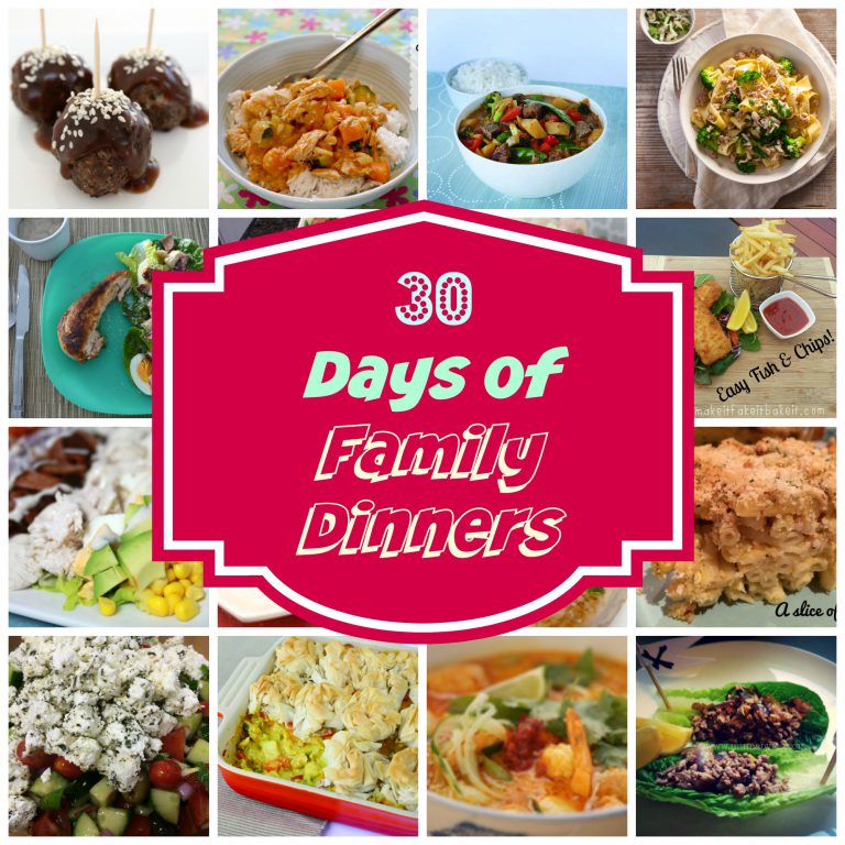 30 Days of Family Dinners - Mumslounge