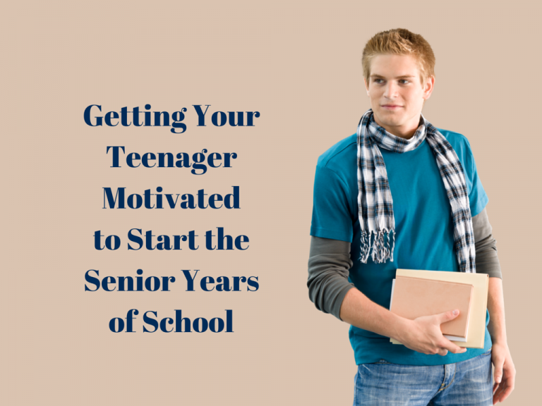 getting your teenager motivated for senior years of school