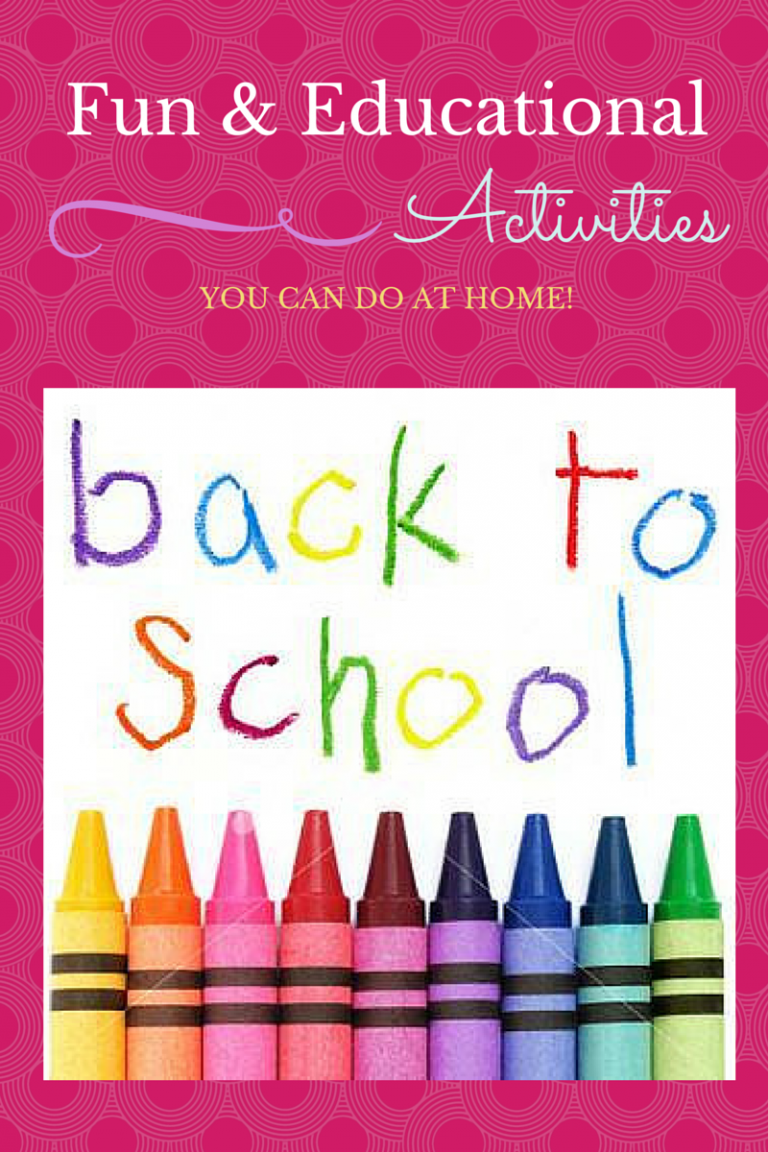 back to school fun educational activities