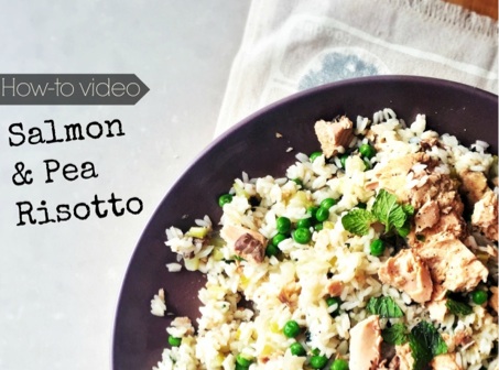 salmon and pea risotto recipe