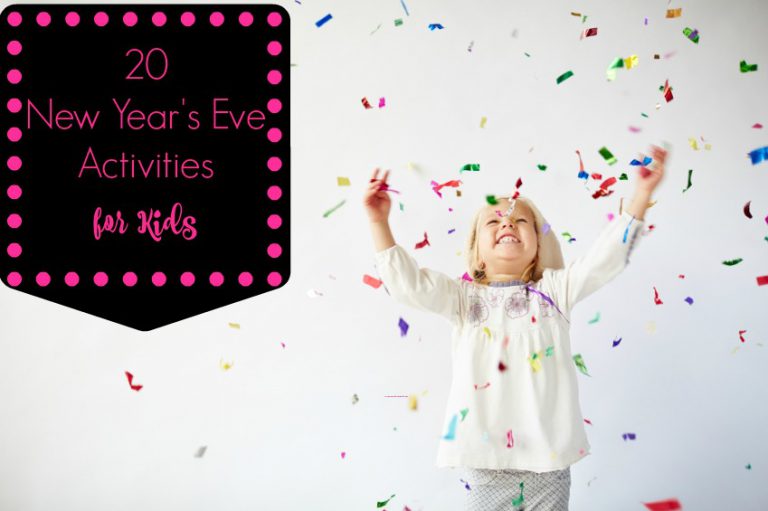 20 New Year's Eve Actitivies for Kids