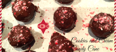 cookies and cream candy cane truffles