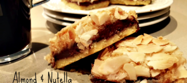 almond and nutella squares
