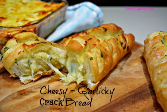 Cheesy Garlic Crack Bread - Mumslounge