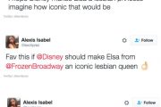 Frozen Twitter convo