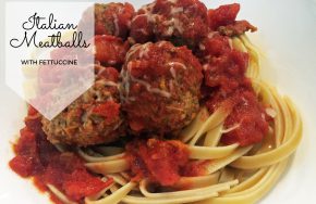 italian meatballs with fettuccine