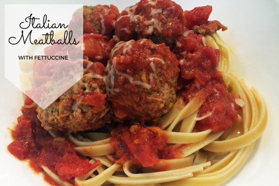 italian meatballs with fettuccine
