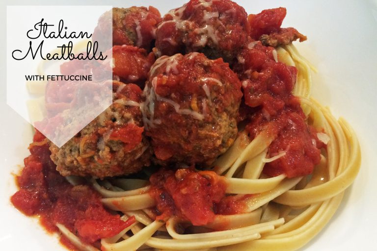 italian meatballs with fettuccine