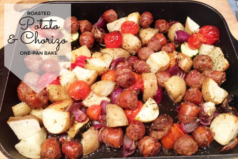 Roasted Potato and Chorizo One-Pan Bake