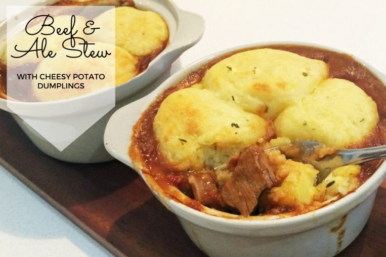 Beef and Ale Stew with Cheesy Potato Dumplings Mumslounge