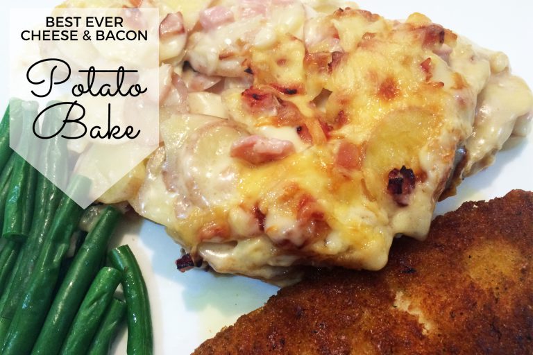 Best-ever cheese & bacon potato bake