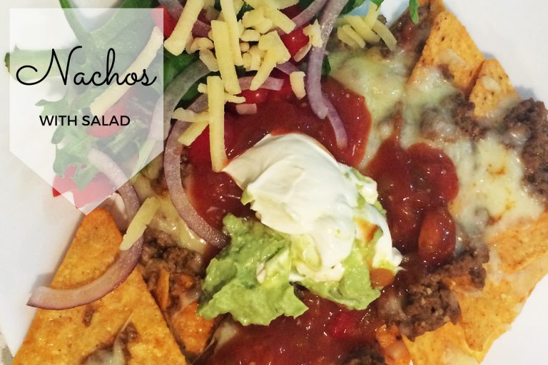 nachos with salad