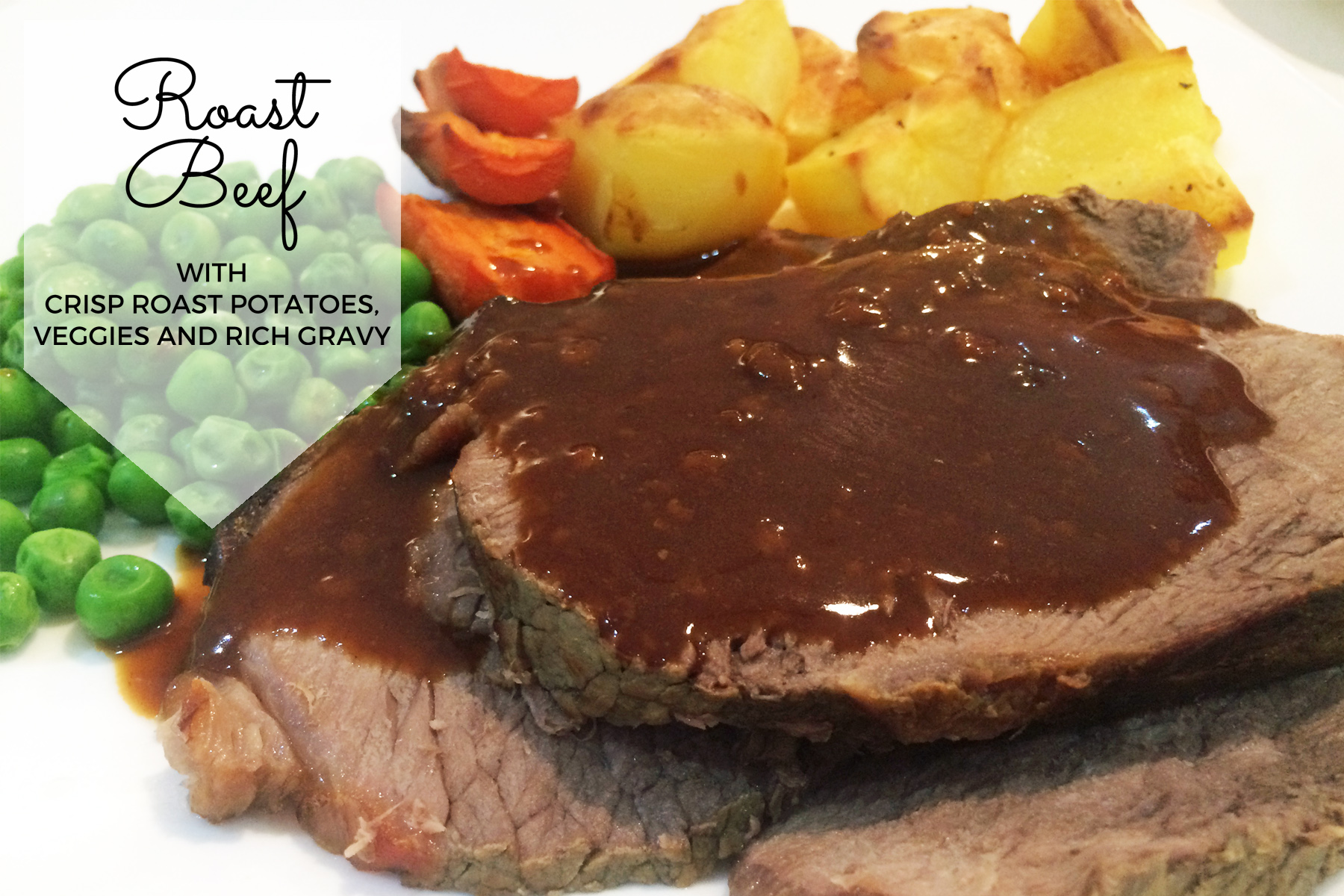 Roast Beef With Crisp Roast Potatoes Veggies And Rich Gravy Mums Lounge 