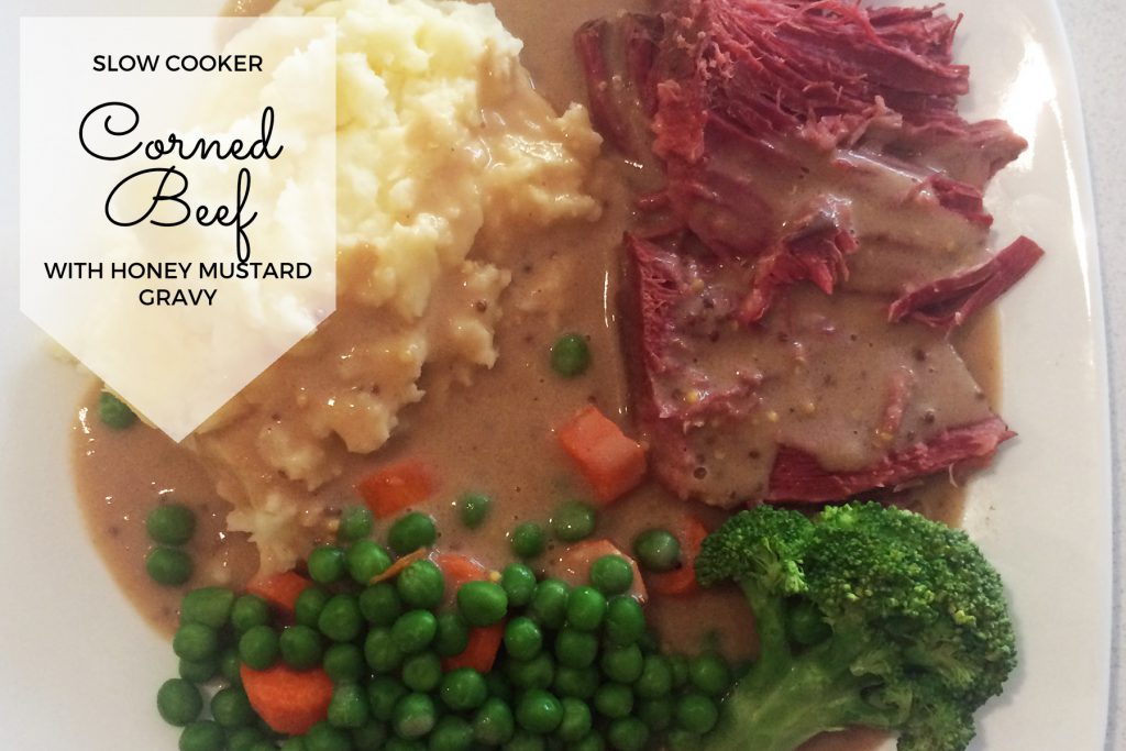 Slow Cooker Corned Beef with Honey Mustard Gravy - Mumslounge