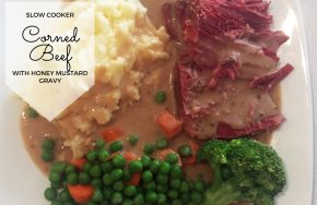Slow Cooker Corned Beef with Honey Mustard Gravy