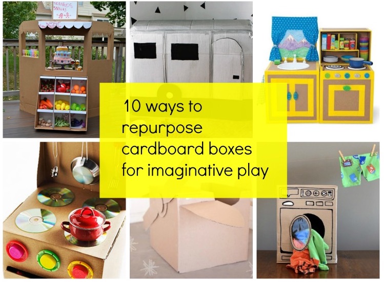 Repurpose Cardboard Boxes into Kid Crafts/Toys!
