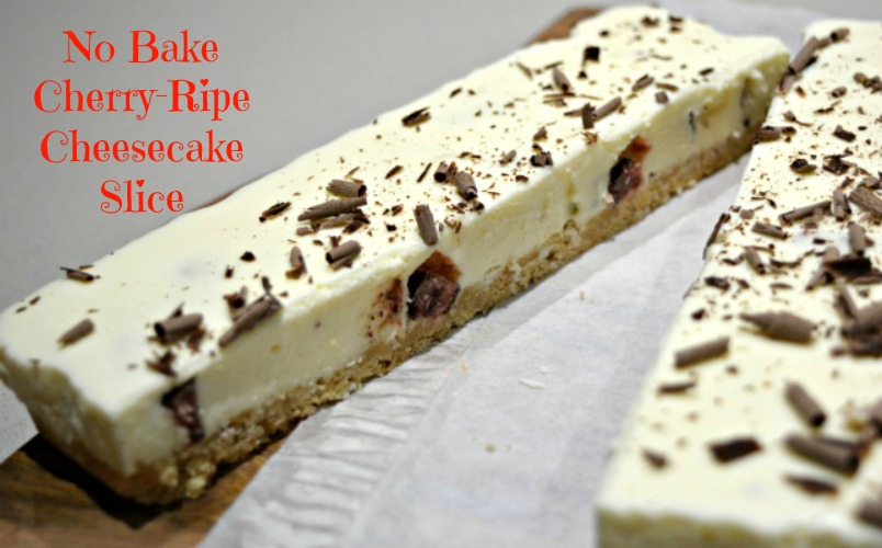 Cherry Ripe Cheesecake Slice Recipe Mum's Lounge
