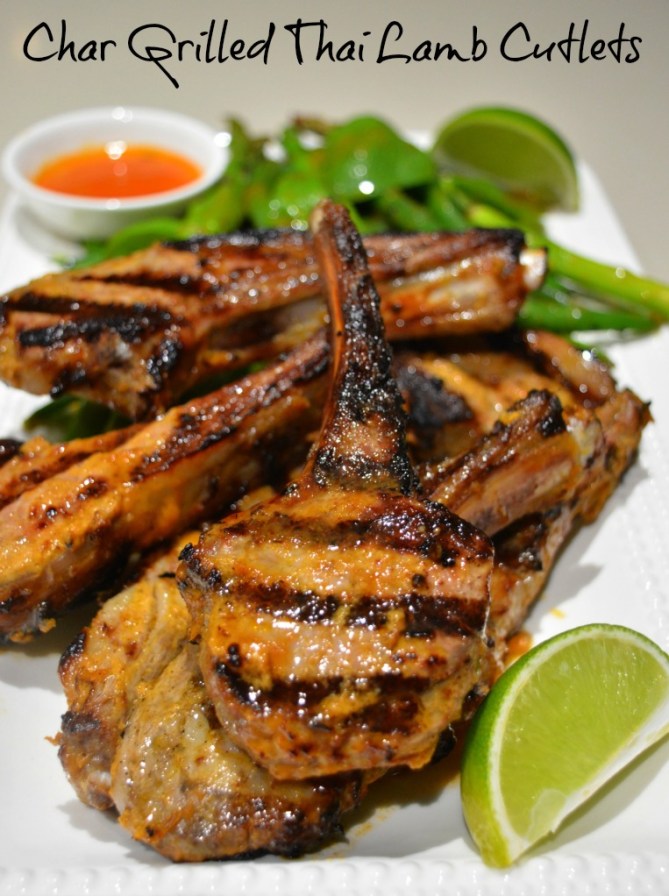 Char Grilled Thai Lamb Cutlets Recipe - Mum's Lounge