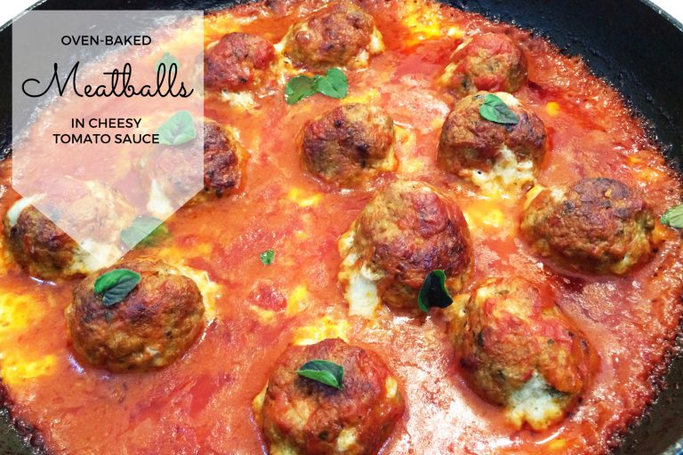 Oven baked meatballs