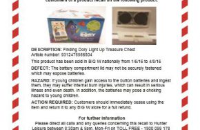 Finding Dory Recall