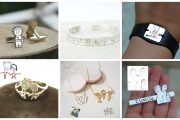 kids art into jewellery