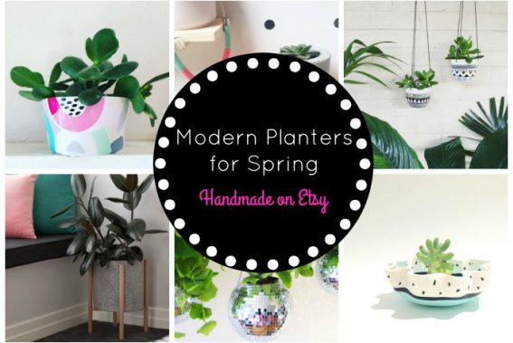 modern planters for spring