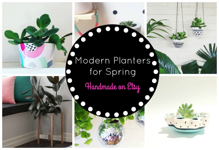 modern planters for spring