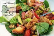 warm chicken bacon salad