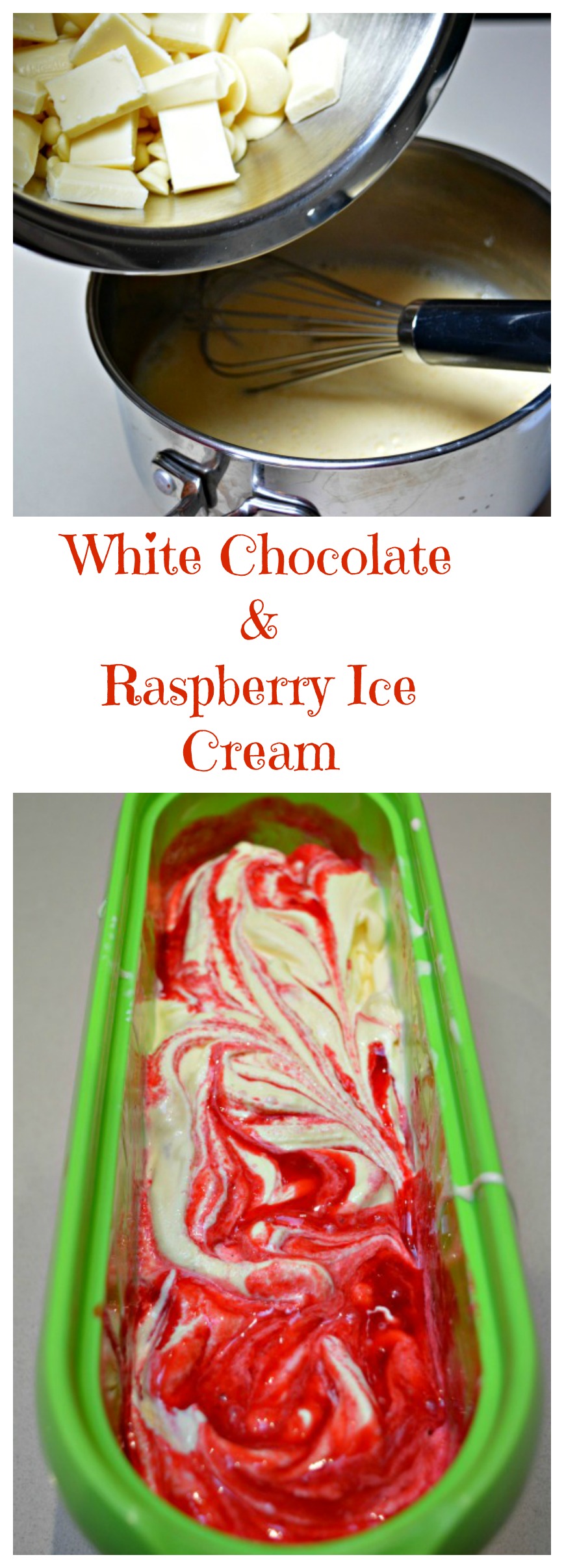 White Chocolate Raspberry Ice Cream Recipe - Mum's Lounge