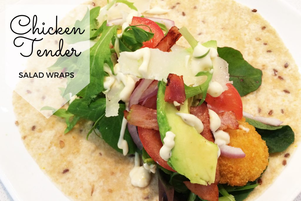 Chicken Tender Salad Wraps Recipe Mumslounge