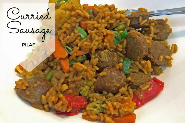 curried sausage pilaf