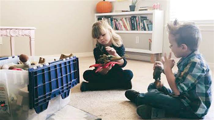 kids playing with toys