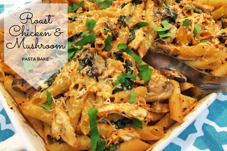 roast-chicken-and-mushroom-pasta-bake