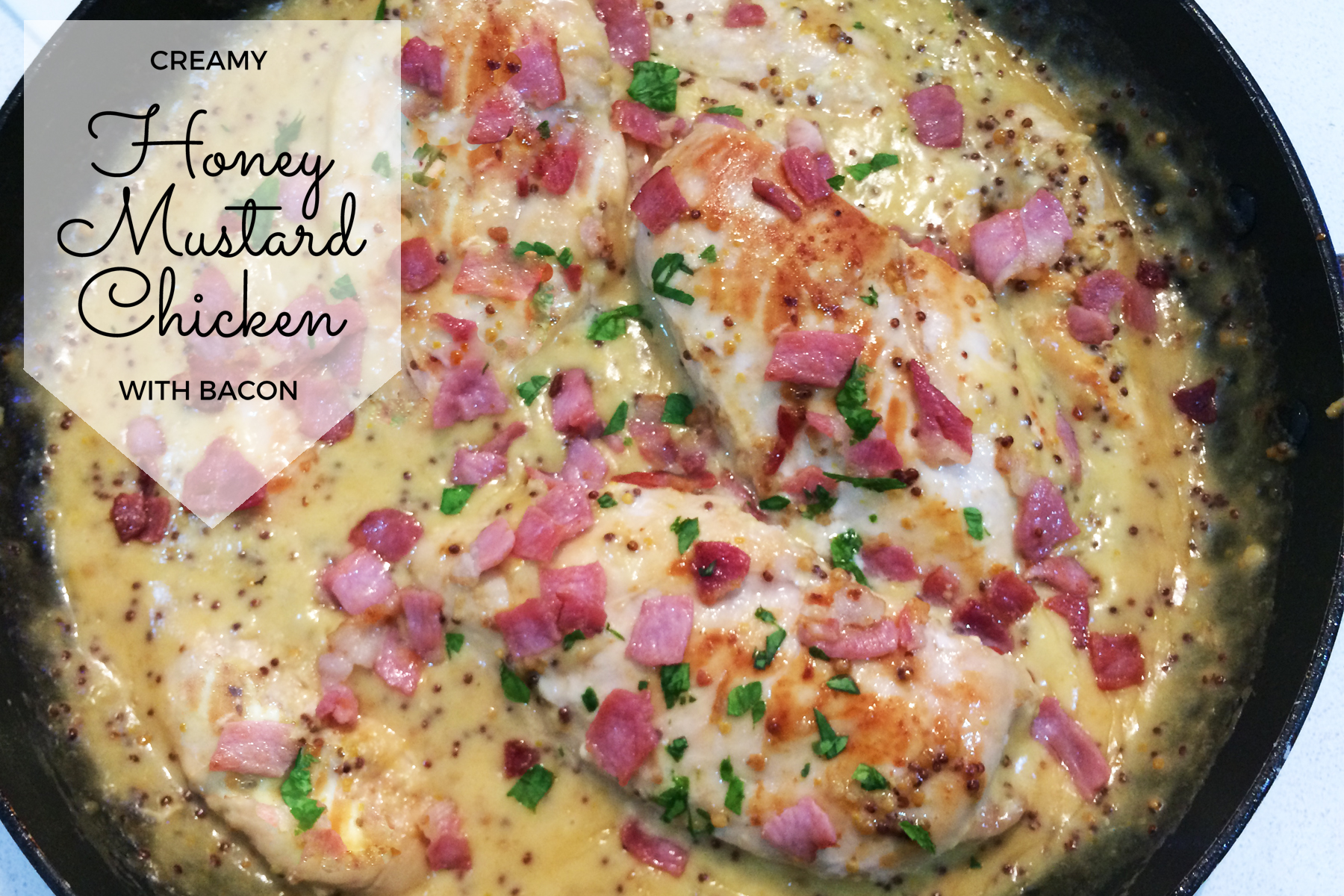 Creamy Honey Mustard Chicken With Bacon Recipe Mumslounge 0975