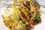 cheesy bolognaise and vegetable bake