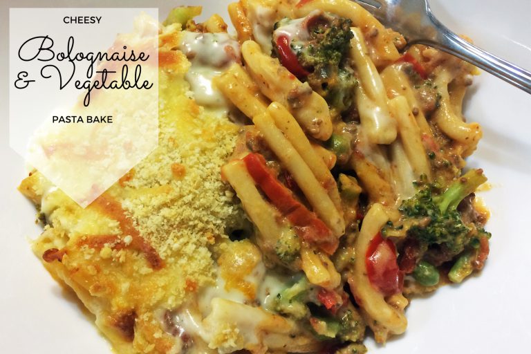 cheesy bolognaise and vegetable bake