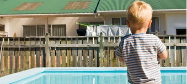 toddler scales pool fence