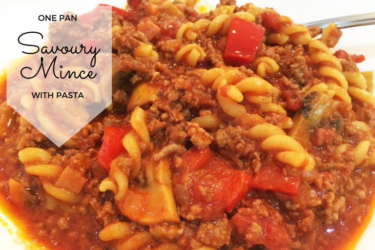 One Pan Savoury Mince with Pasta