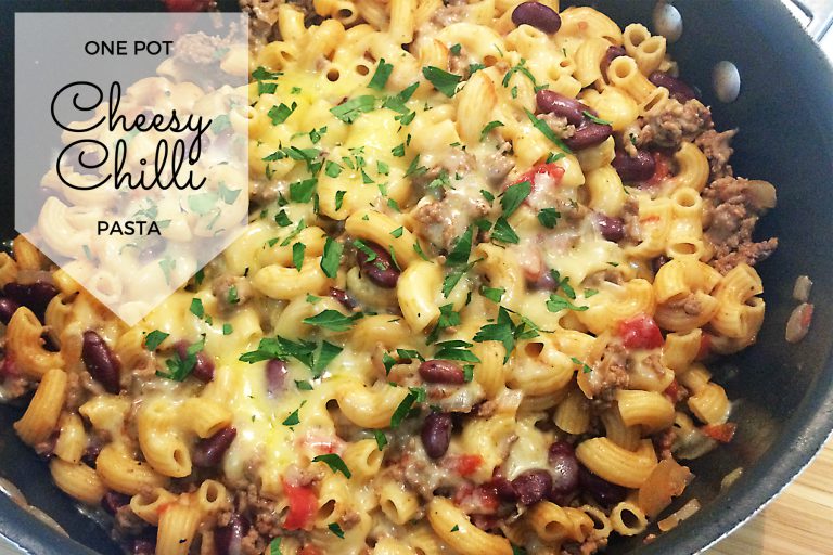 one pot cheesy chilli pasta 02