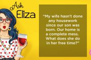Ask Eliza - wife not doing housework