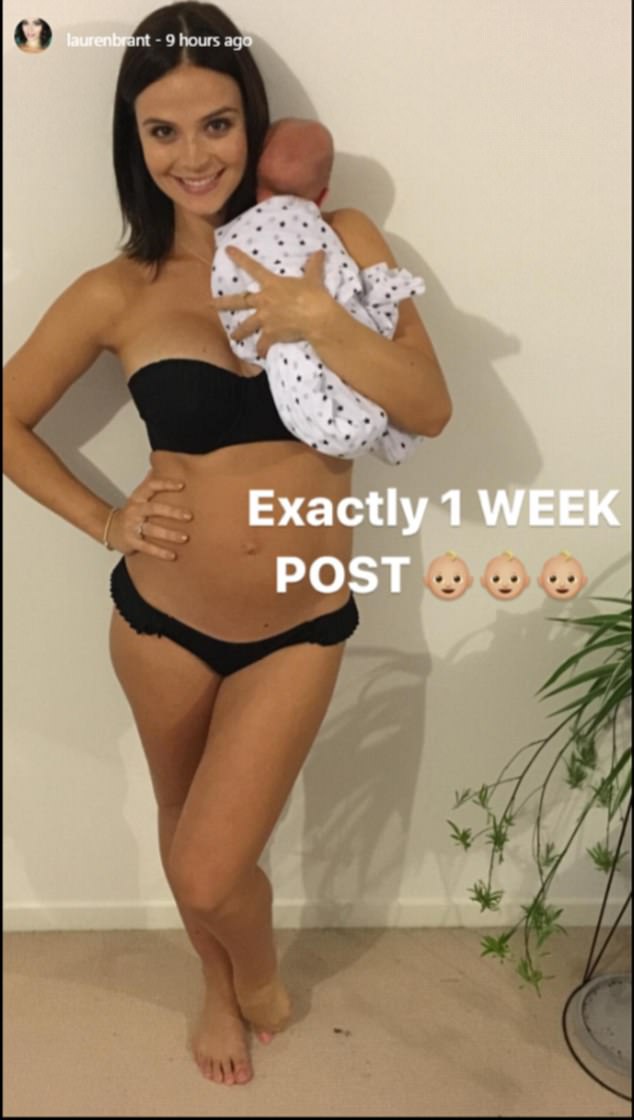 Lauren Brant Defends Her Decision To Share A Bikini Photo Of Herself One Week Postpartum
